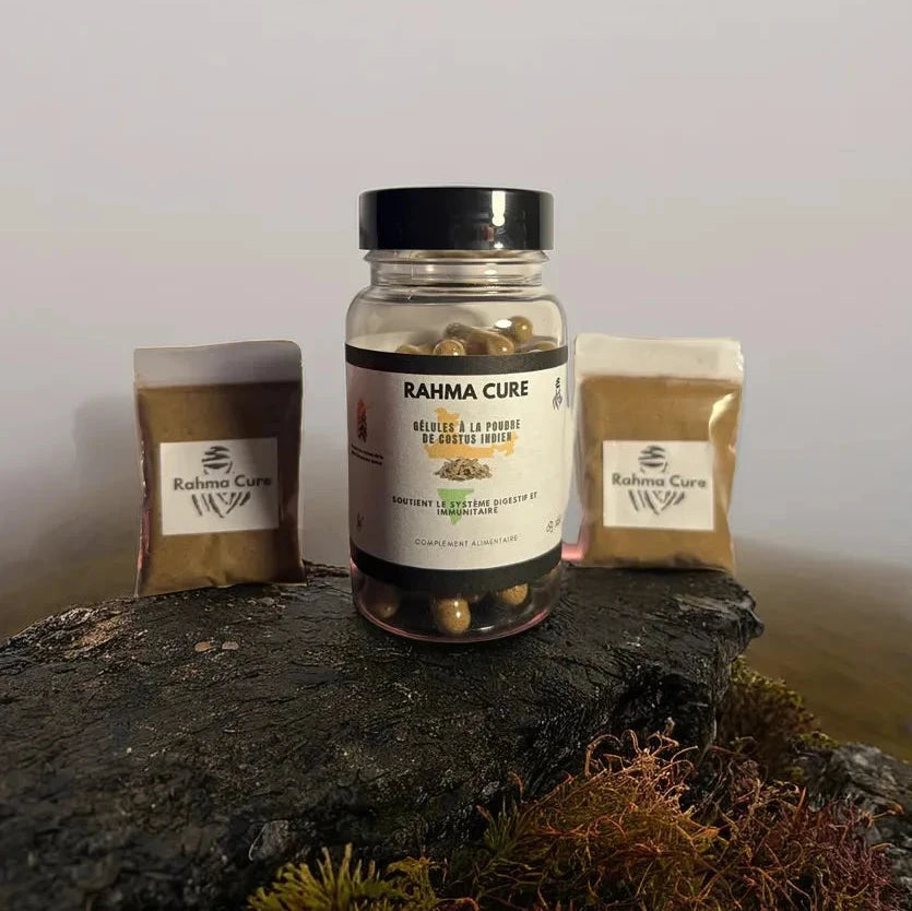🌱✨ OFFRE EXCLUSIVE : 60 gélules de costus indien + 2 minis sachets de sa poudre offerts
